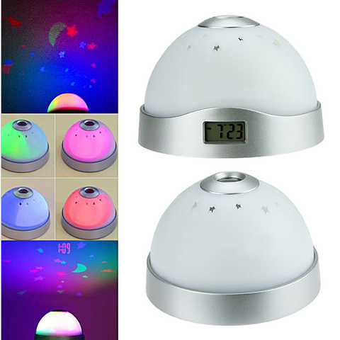 LED Projector Projection Alarm Clock Time