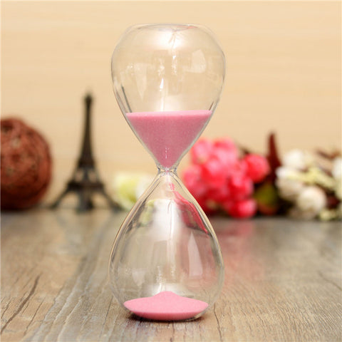 Fashion Style Glass Sandglass Hourglass Clock