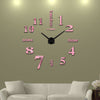 New Home Decoration Big Mirror Wall Clock