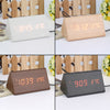 Modern Sensor Wood Clock Dual Led Display Bamboo Clock