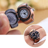 Fashion Finger Skull Ring Watch Vintage Clamshell Watch