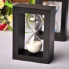 Square Wooden Timer Clock Sandglass Hourglass